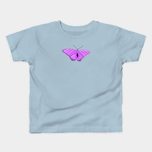 Purple Butterfly Kids T-Shirt